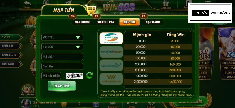 Win688 cổng game cá cược nhận thưởng nhanh nhất hiện nay